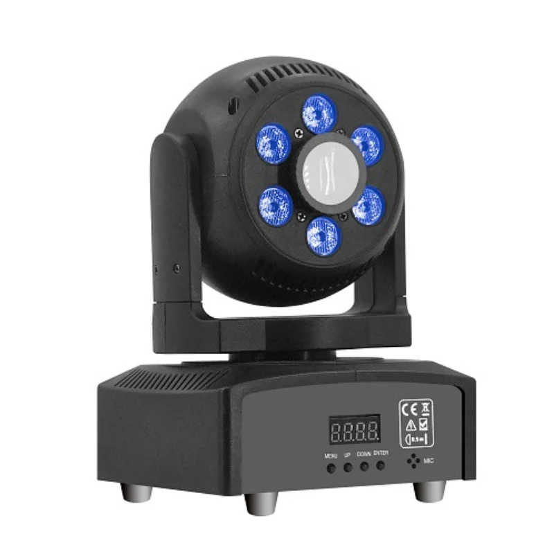 

НОВИНКА: Мини-прожектор 30W Spot Wash Moving Head Gobo Strobe 2-в-1, DJ-оборудование для дискотек, 6 светодиодов RGBW, сценический свет для клубов и баров