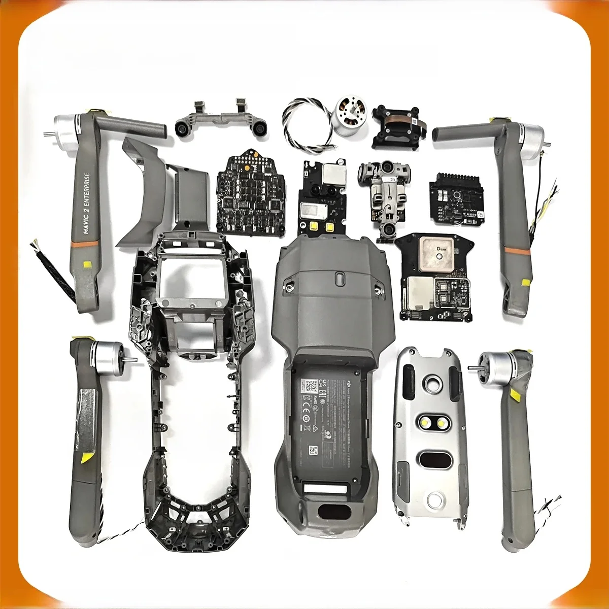 Originele Mavic 2 ENTERPRISE industriële dual-light geavanceerde warmtebeeldaccessoires, behuizing, arm, ESC GPS, DJI Mavic 2-serie