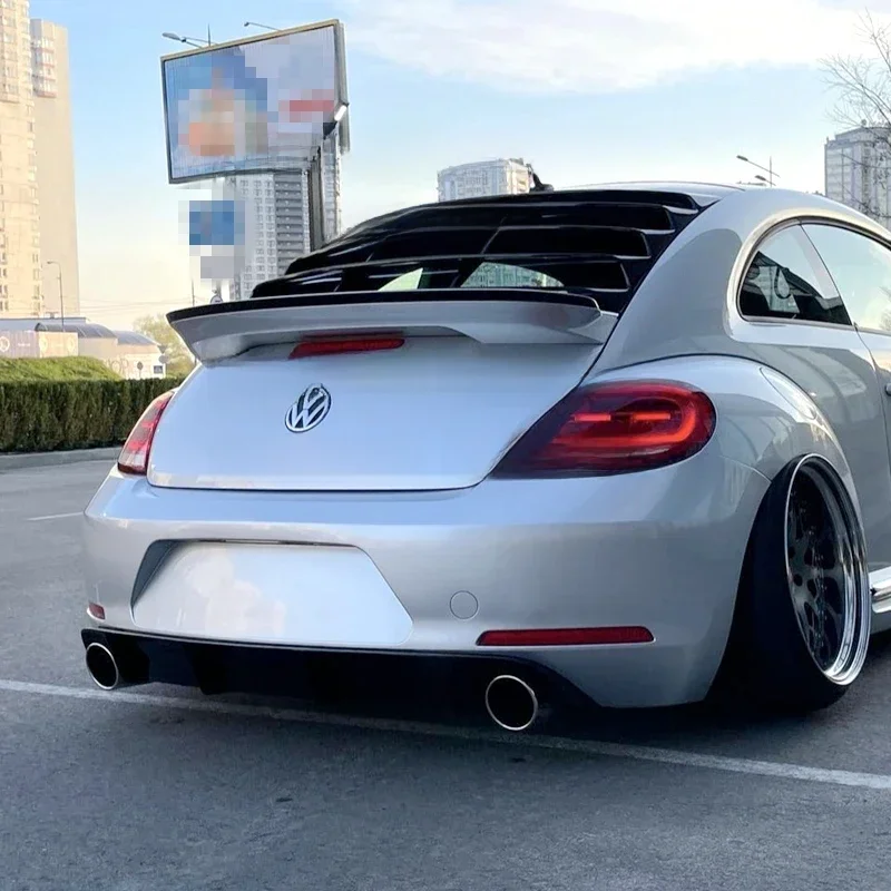 Voor Volkswagen Kever Gsr/G20 2013 2014 2015-2018 Abs Plastic Ongeverfde Primer Kleur Achter Spoiler Kofferbak Vleugel Lip Boot Cover - afbeelding 2