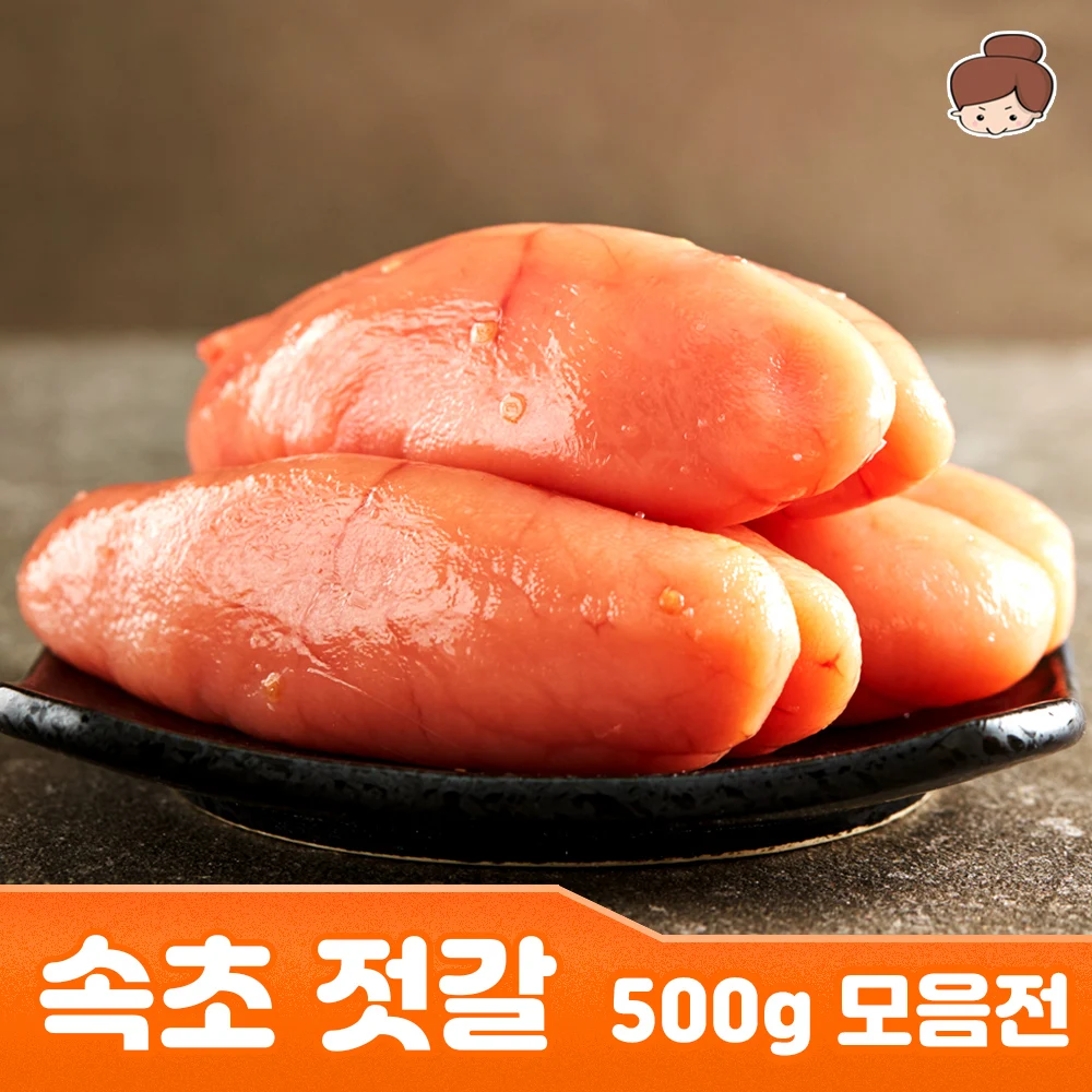 속초 깔끔한 저염 백명란 500g 외 5종 / 젓갈 반찬 명란 오징어 낙지 씨앗 명태 명태회무침 설악산 