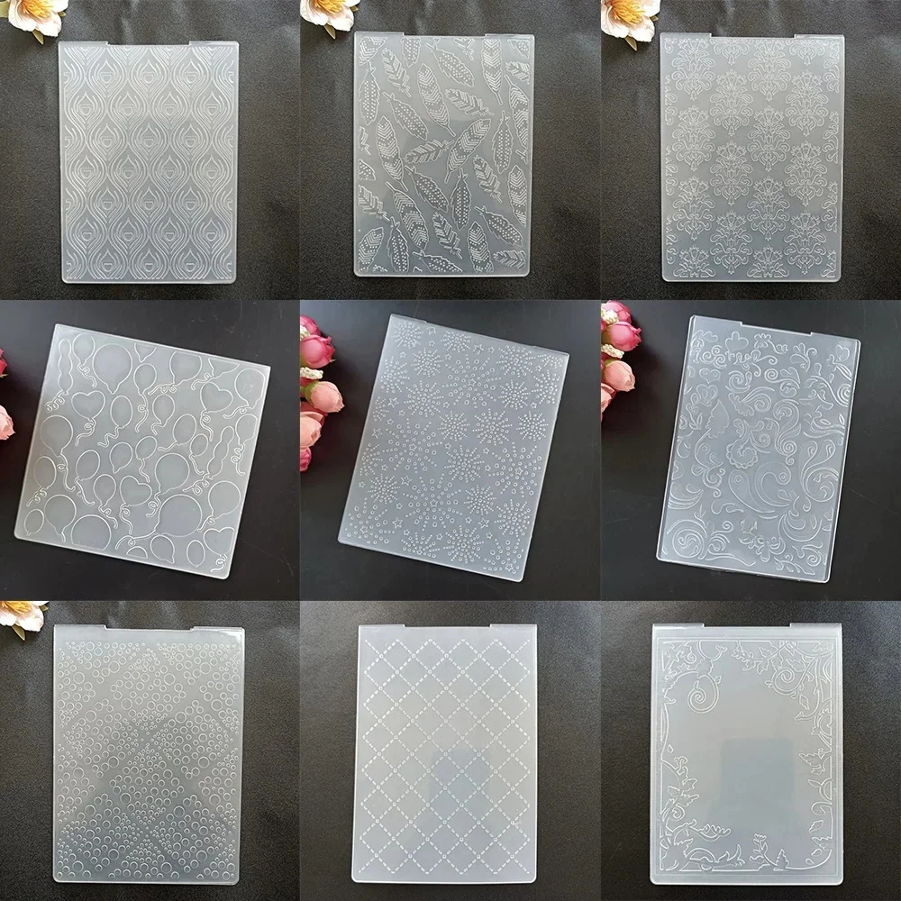 W nowym stylu klasyczny folder z wytłoczeniami przezroczyste tłoczenie plastikowe płytki projekt dla majsterkowiczów wykrojniki do papieru Scrapbooking rysunek — zdjęcie 2