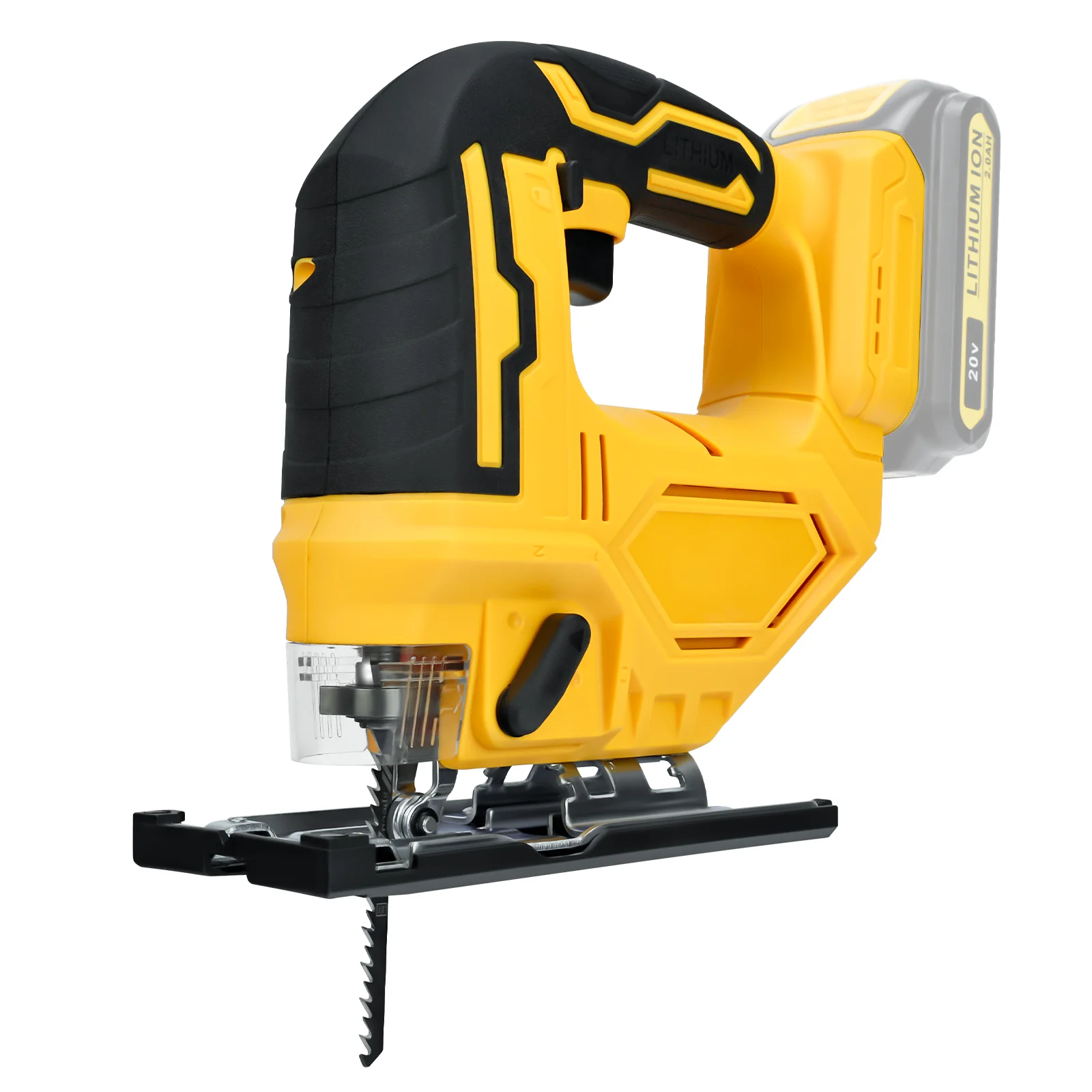 

80mm 2700RPM Cordless Jigsaw Electric Jig Saw Portable 0-45º Cutting Woodworking Power Tool for Dewalt 20V Battery (No Battery)