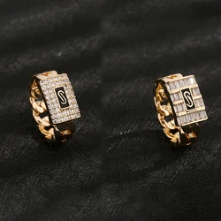 Original hot selling zircon popular ring made of copper material, popular for both men and women in the current season