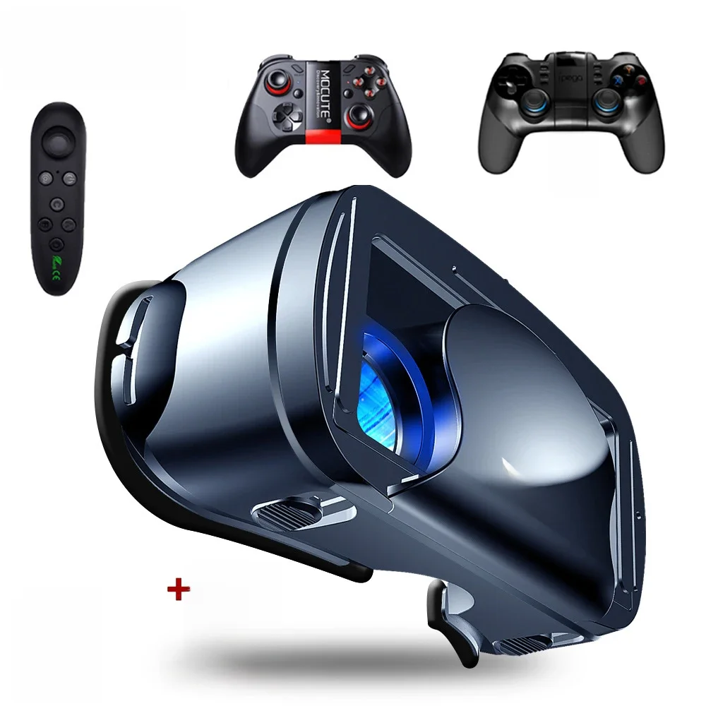 VRG Pro VR-bril Virtual Reality Headset-apparaten Viar 3D-helmbril Lenzen Smart voor smartphone Mobiele telefoon Mobiele kijker