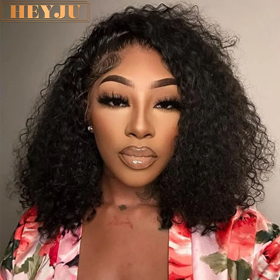 

Short Bob Wig Curly Wigs Human Hair 100% Deep Wave Lace Frontal Wig 13x4 13x6 Water Wave Lace Front Wigs For Women Closure Wig