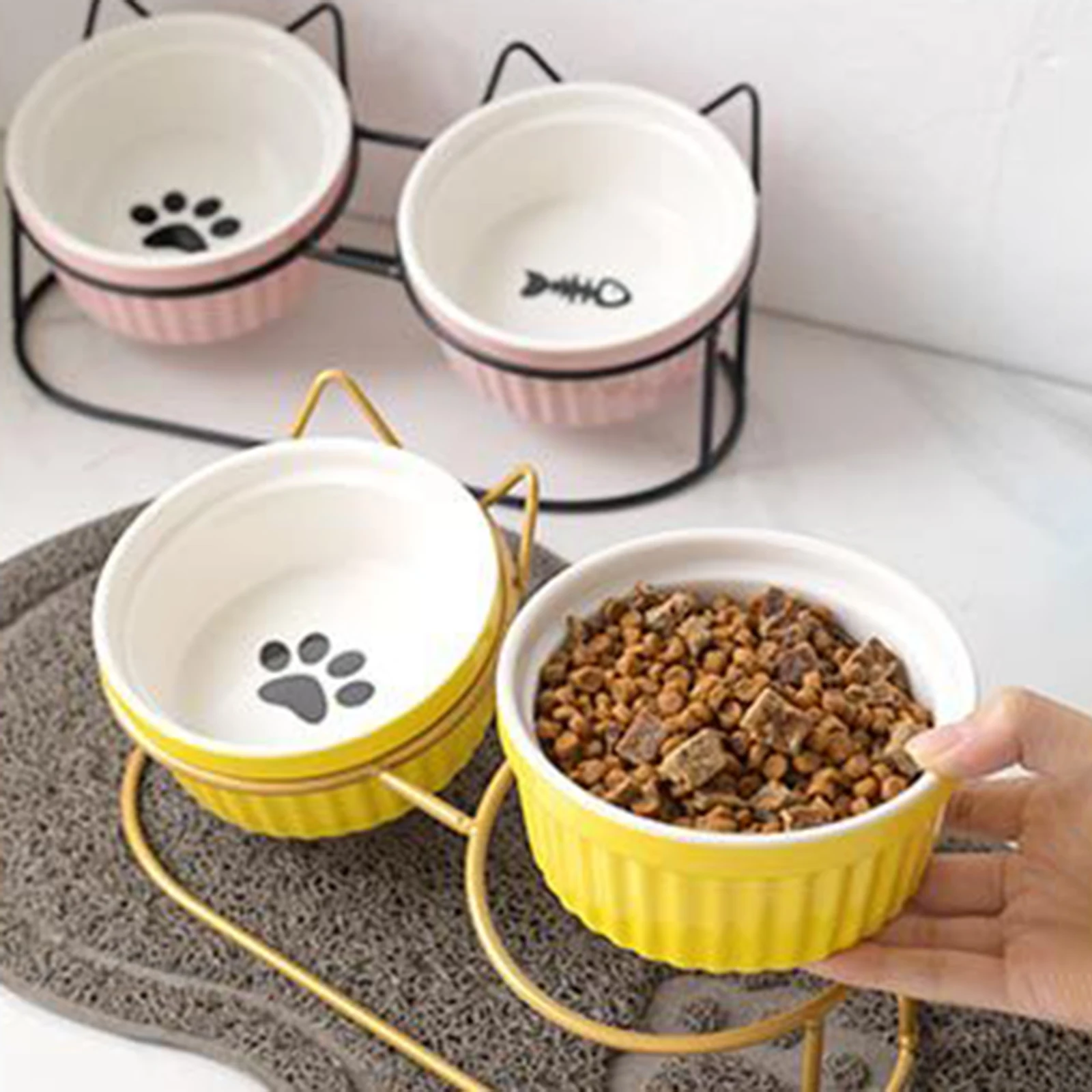Thumbnail 4 - #19 Trending Elevated Cat Feeding Bowls Right Now