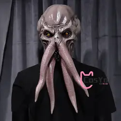 Baldur's 3 Lllithid Mind Flayer Mask Cosplay Octopus Monster Costume Halloween Props