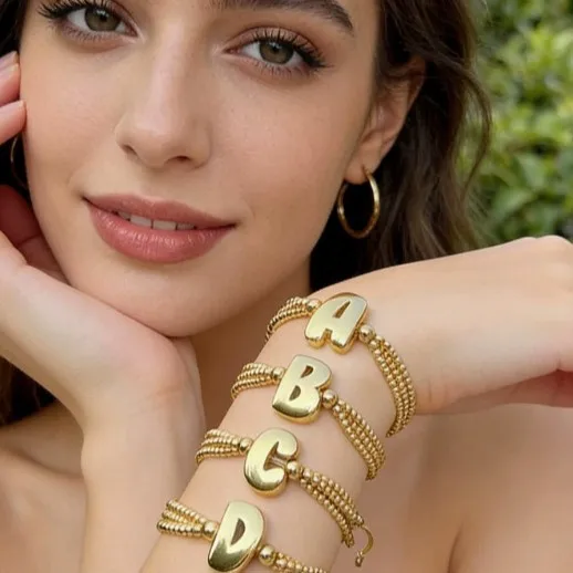 

DOREMI unique 26 letter multilayer woven bracelet is suitable for daily date summer beach vacation Adjustable size Perfect gift