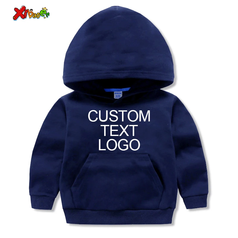 kids hoodie Customized photo hoodies Design Custom logo Hoodies Children\'s Sweatshirts Boys Girls  Sweatshirt pullover T shirt