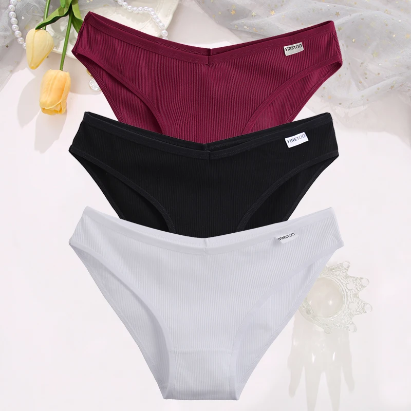 3 teile/satz sexy Baumwolle niedrige Taille Höschen Frauen einfarbige Slips hohe Elastizität Unterwäsche weibliche atmungsaktive intimates Dessous