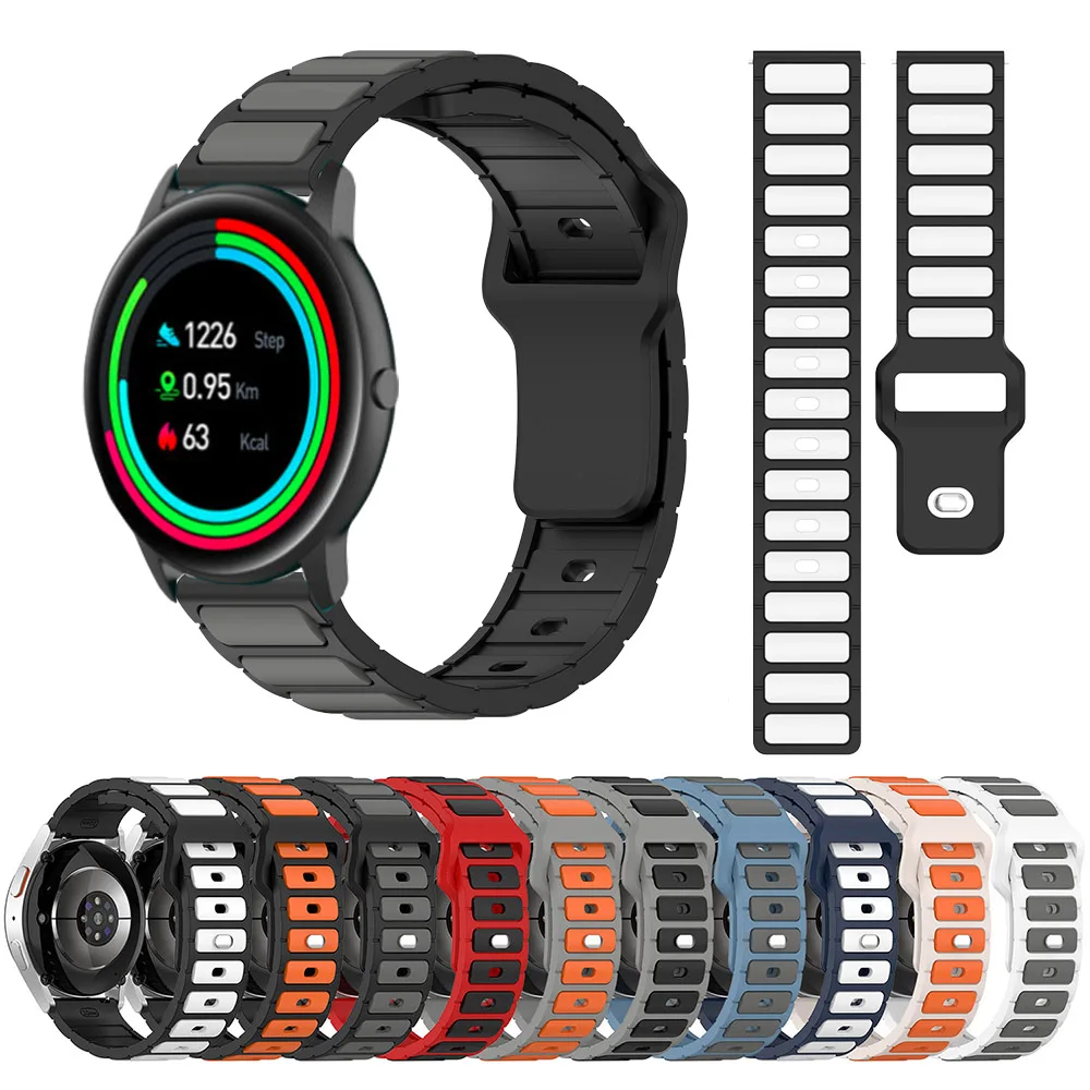 Для IMILAB KW66 ремешок для умных часов 22 мм силиконовый браслет спортивный ремешок для часов YAMAY SW022/IMILAB W12 браслет Correas