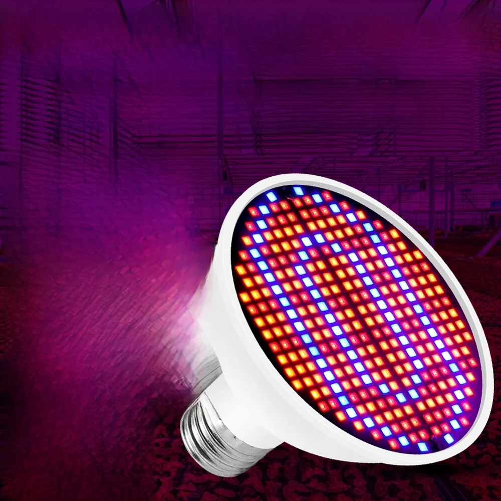 E27/E26 LED Grow Light Bulb Full Spectrum Plant Lamp Indoor Growth Box  Flower Vegetable Succulents Cultivation Lights AC85-265V