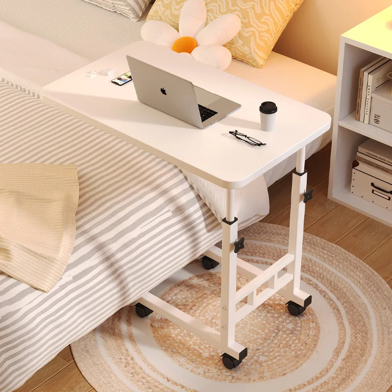 Multifunctional Rolling Bedside Table With Wheels Pulley Movable Lift Table Dormitory Bedside Table Side Movable Laptop Desk