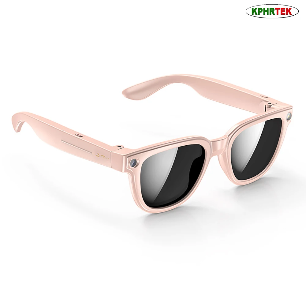 10 PCs M8 Smart Audio Glasses 8MP Camera 105 Wide Angle Anti-Shake Video Headsets Wireless Bluetooth 5.3 Glasses for Business Tr