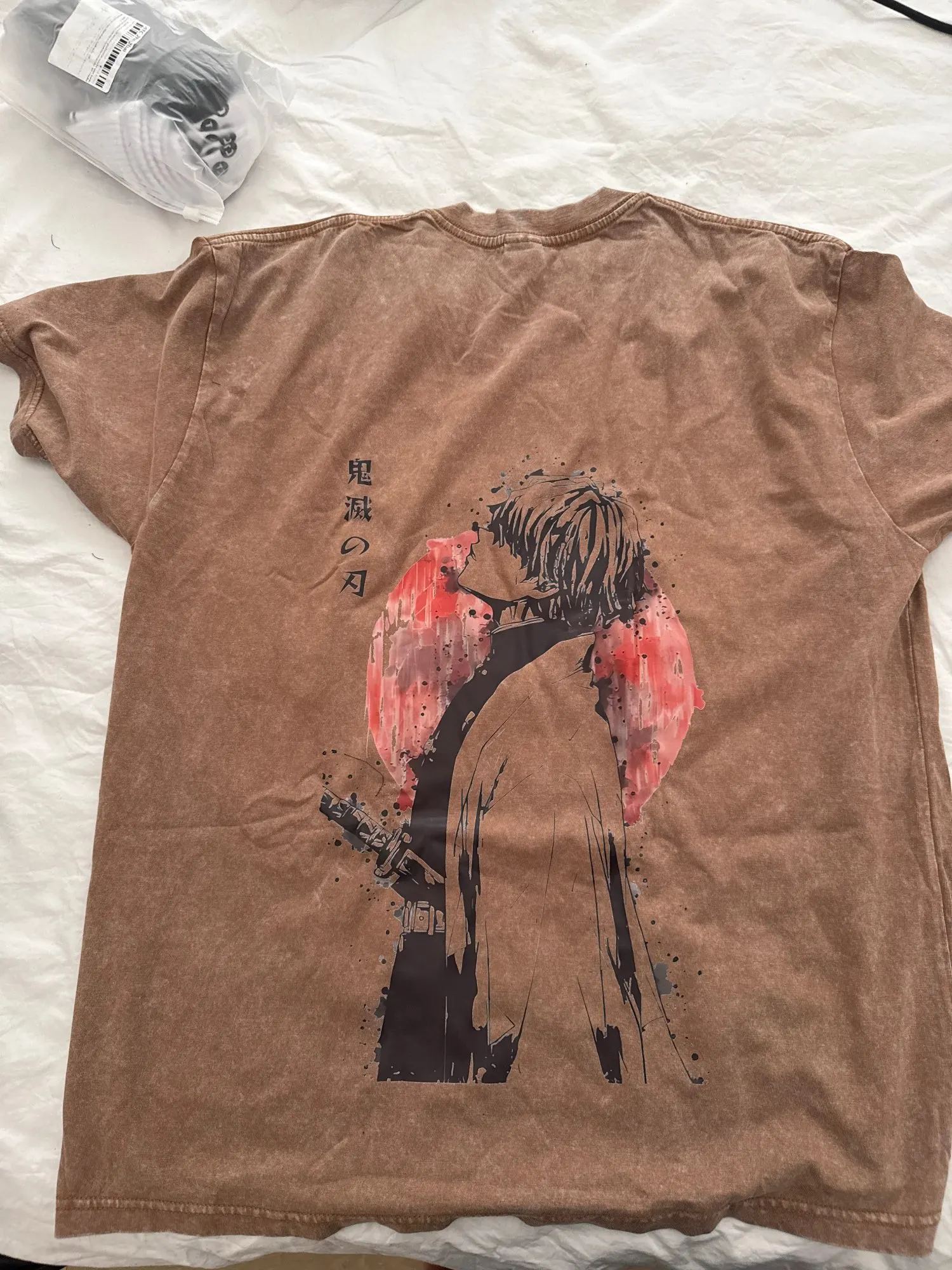Demon Slayer Vintage Tanjiro Graphic T‑Shirt – 100% Cotton Japanese Anime Tee