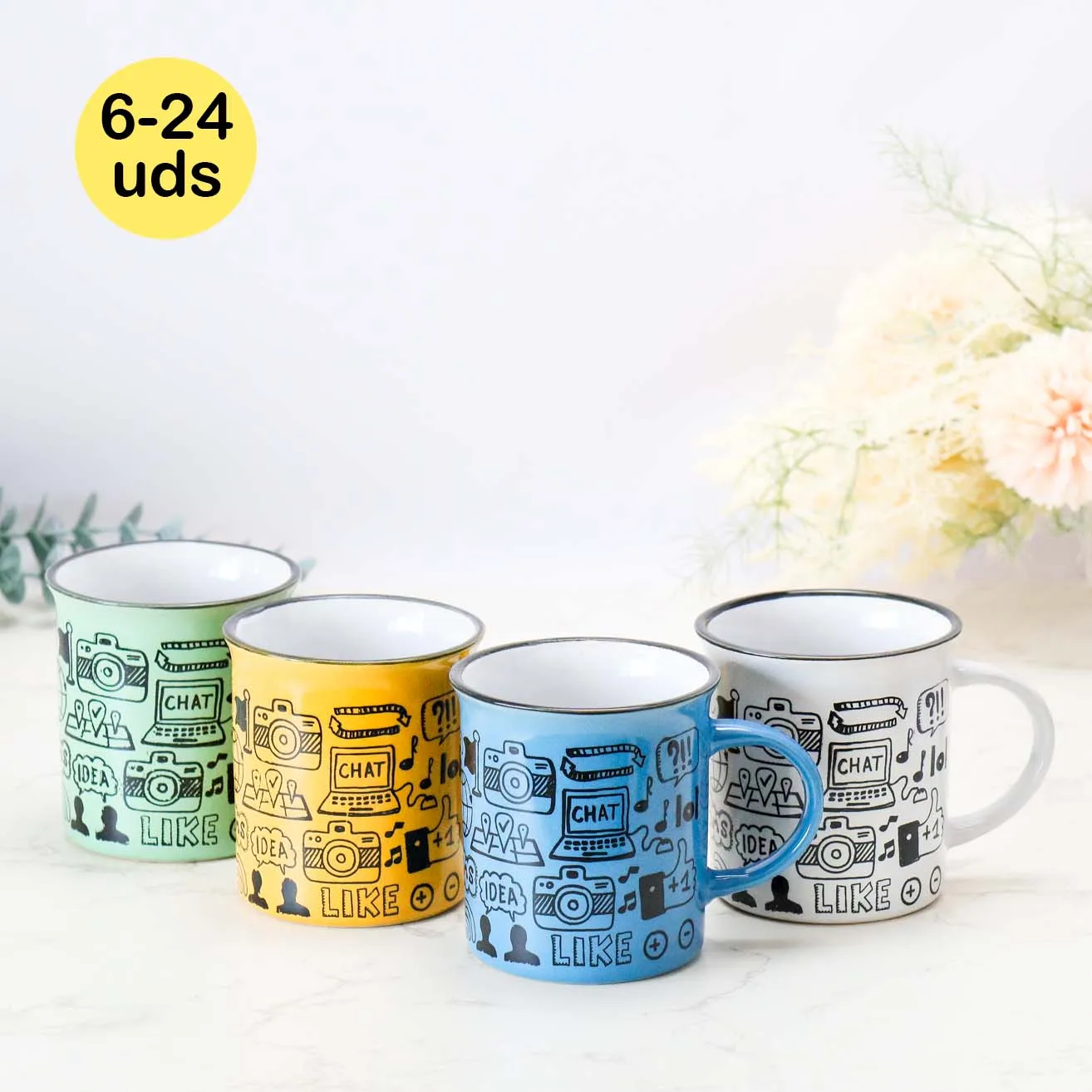 6 24 pcs/lot Cartoon Mugs Children Birthday Gifts for Guest Children Birthday Decoration Wedding Guest Details Christening Guest Details Original Gifts Gift Store