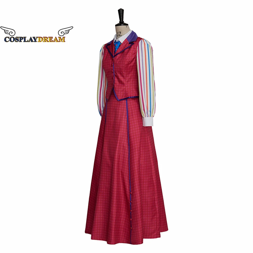 (متوفر) أزياء نيوسيز الموسيقية كاثرين سباك التأثيرية كاثرين مراسل البدلة فستان المسرح للنساء أزياء كرنفال الهالوين