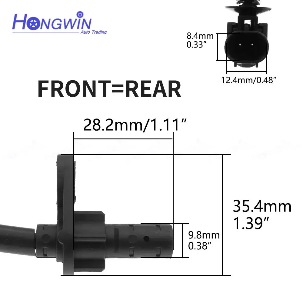 Front Rear Left Right ABS Wheel Speed Sensor For Haima 7 SUV HM484Q 2013 2014 2015 2016 SA00-43-73XM1 SA00-43-72YM1 SA004373XM1