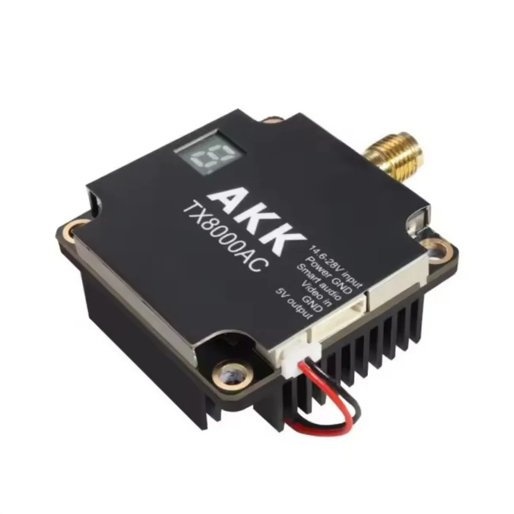 AKK 5.8GHz 8W FPV VTX – High Power Wireless Video Transmitter with Antenna
