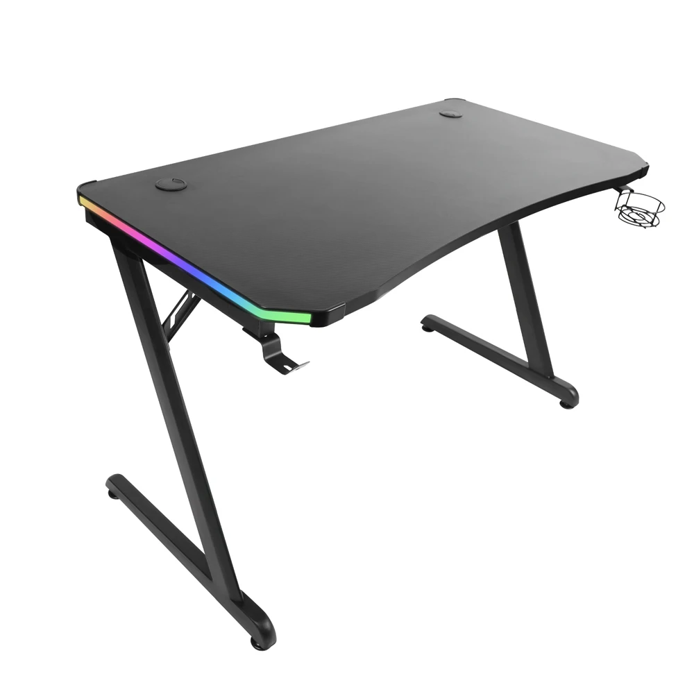 Apco AGF02 side RGB LED gaming computer desk 1200mm x 600mm