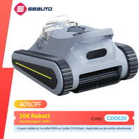 Seauto Crab Pro Robotic Pool Vacuum, 45,000Pa Powerful Suction, Wall-Climbing, Suitable for Walls and Floors of 2200 Square Feet