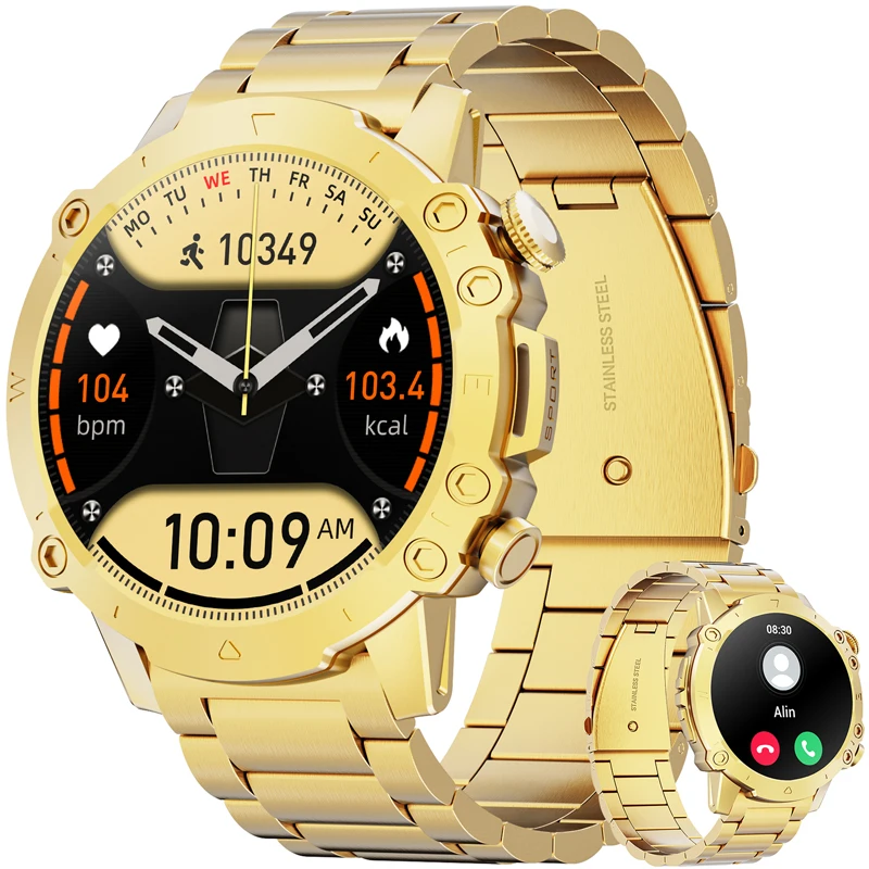 smart watches for men 2024 Women\'S Smartwatch Bluetooth Call 1.46 High-Definition Screen Fitness Sports Waterproof Health