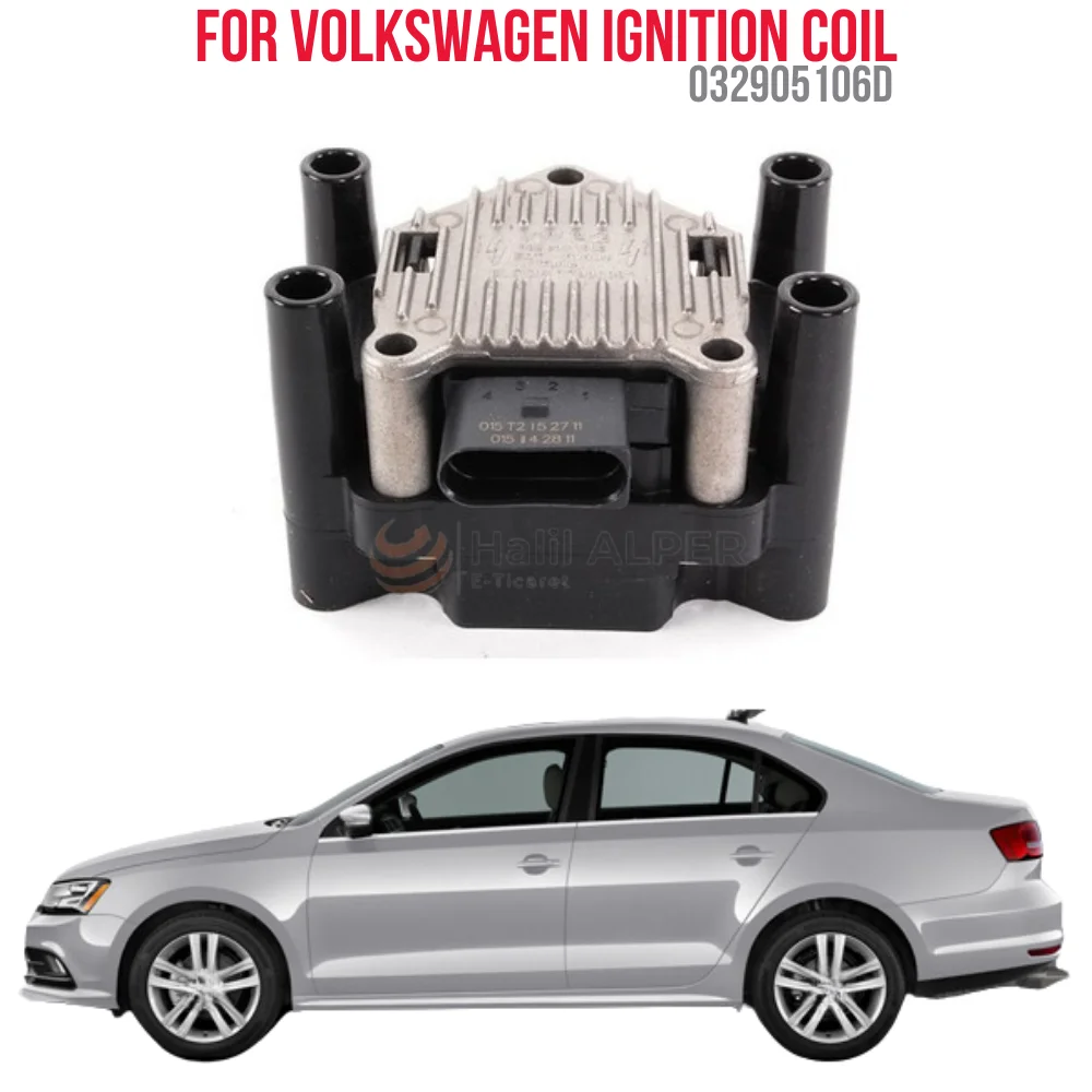 IGNITION COIL FOR GOLF-JETTA-PASSAT 1.4-1.6 16V OEM 032905106D SUPER QUALITY HIGH SATISFACTION AFFORDABLE PRICE FAST DELIVERY