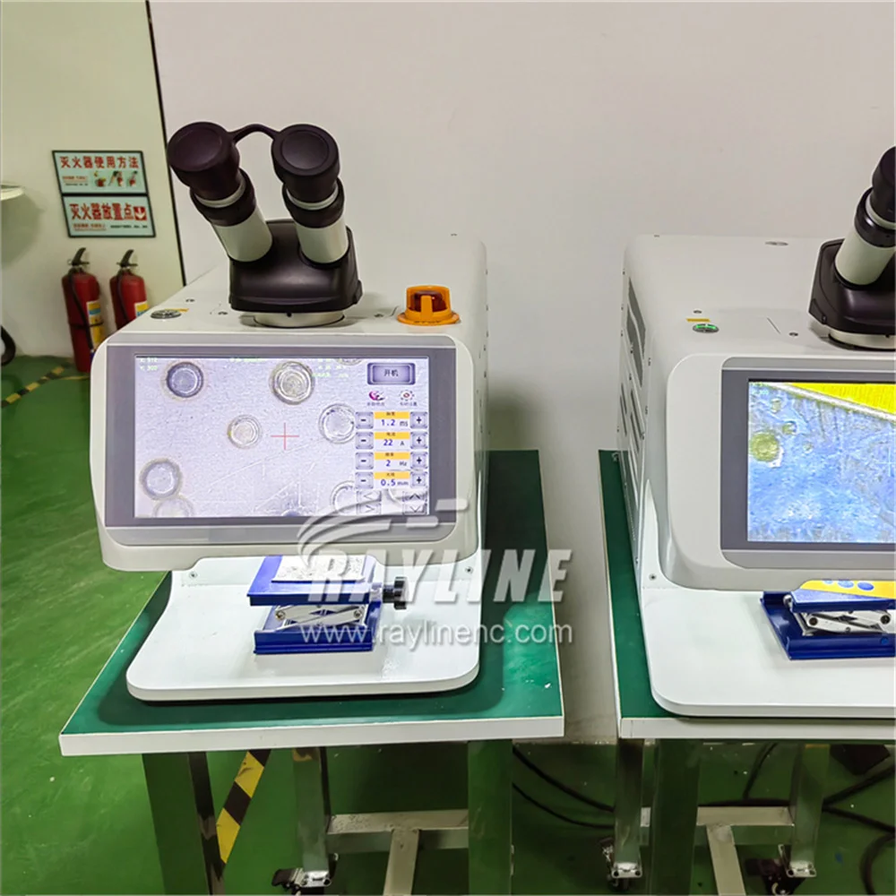 235W Mini Jewelry Laser Welding Machine HD Touch Screen with Rotating Axis/CCD LASER MACHIN For Gold Silver Dental Spot Welder