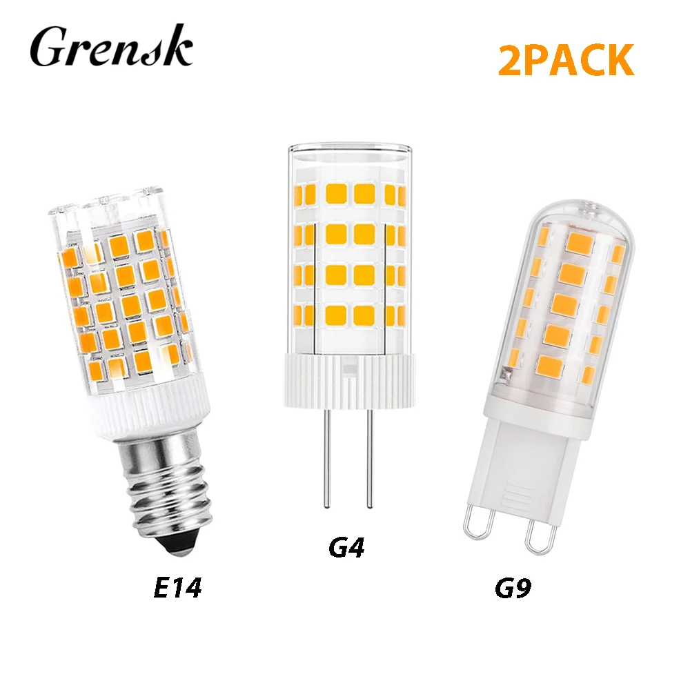 2 Stuks Buisvormige Led Lamp G9 G4 E14 Buis Licht Lamp 220V 3W 5W 7W Keramische 2700K 6000K Zout Lavalamp Vervanging Lampen Thuis Docor