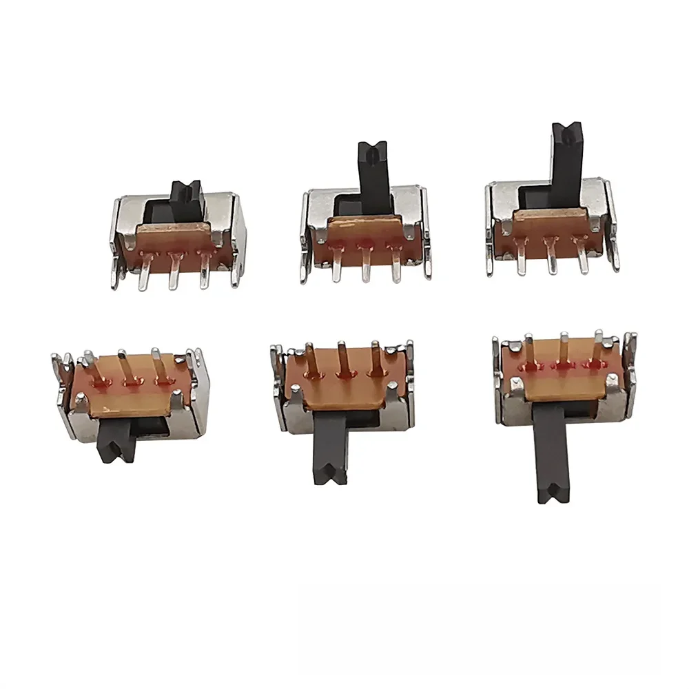 20/50/100 sztuk SK12D07 PH 2/3/4/5/6/7mm przełącznik dwupozycyjny 3Pin PCB 1P2T SPDT przełącznik suwakowy uchwyt wysokiej miniaturowe przełączniki dwupozycyjne — zdjęcie 2