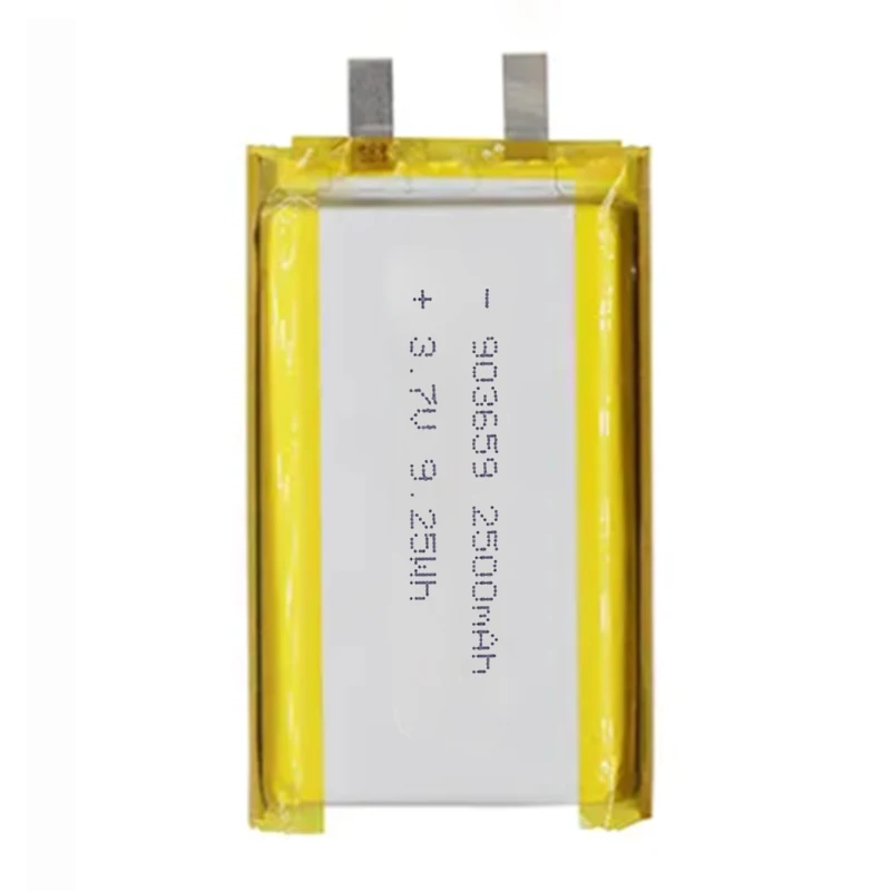 903659 3.7V 2500mAh Rechargeable Li-Polymer Battery for Industrial Instruments and Mobile Digital Equipment 104050 655063 755060