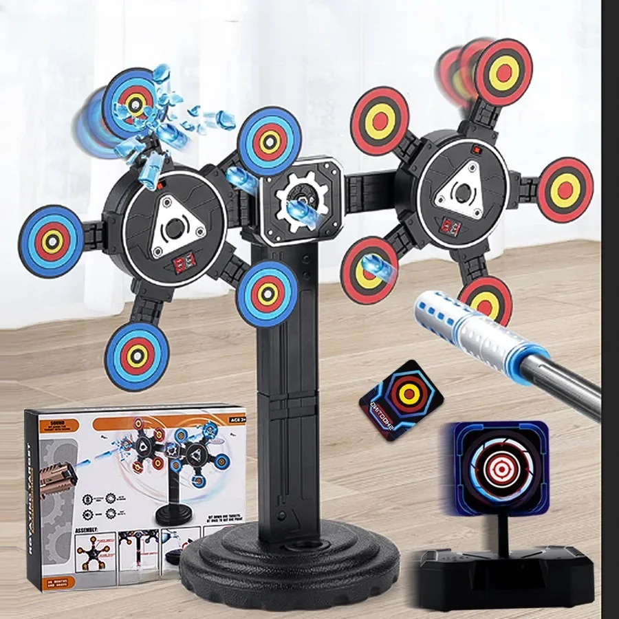 Cible électrique à réinitialisation automatique pour pistolets Nerf, balles, jouets pour perles, pistolet Blaster, pièces cadeaux, cible de pratique de marquage de haute précision