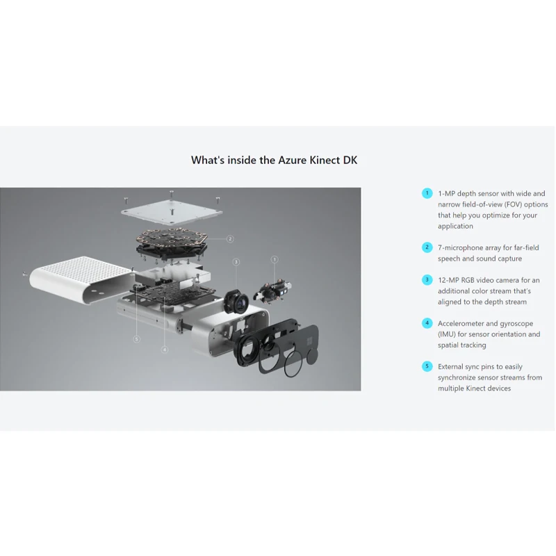 Kit de desarrollo de cámara estéreo inteligente Azure Kinect DK, Original, envío rápido, 2022