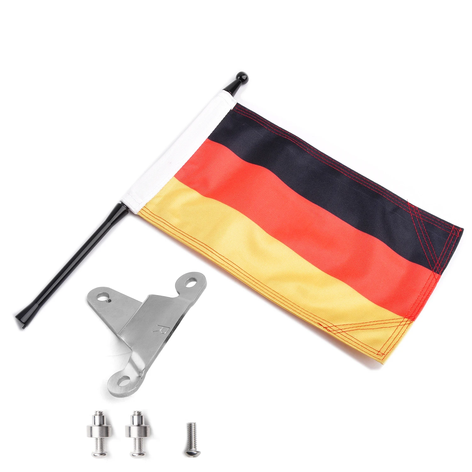 Panical - Gold Wing GL1800 moto Flag accessories For Honda Germany travel Flag Flagpole Set Trunk Bracket Flag tools 2018-2020