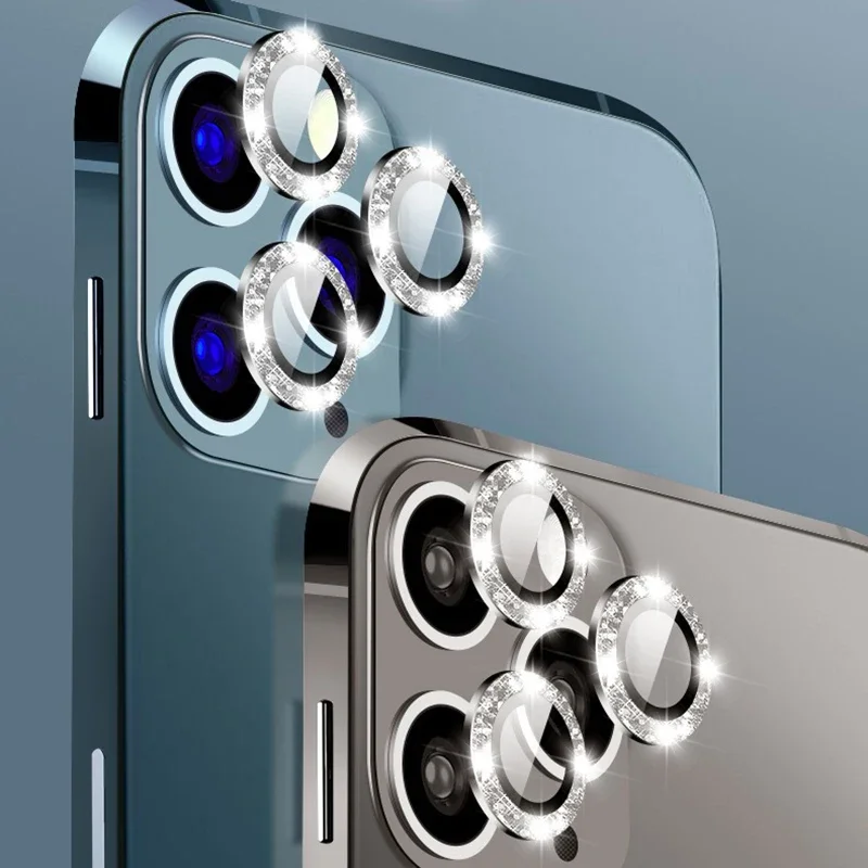 Bague de Protection en verre pour iPhone, pour modèles 11, 12, 13 Pro Max, 12Pro, 13 Pro, 14 Pro Max