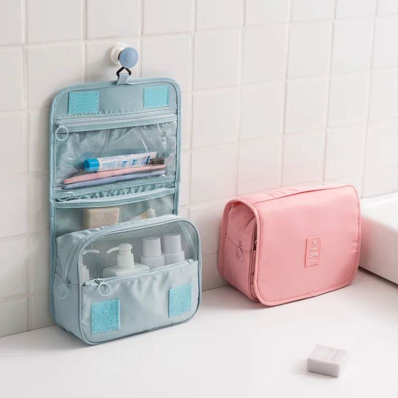 Hanging Travel Cosmetic Bag Diaper Nappy Bag Waterproof Folding Makeup Case Storage Traveling Toiletry Bags Bathroom Accessories