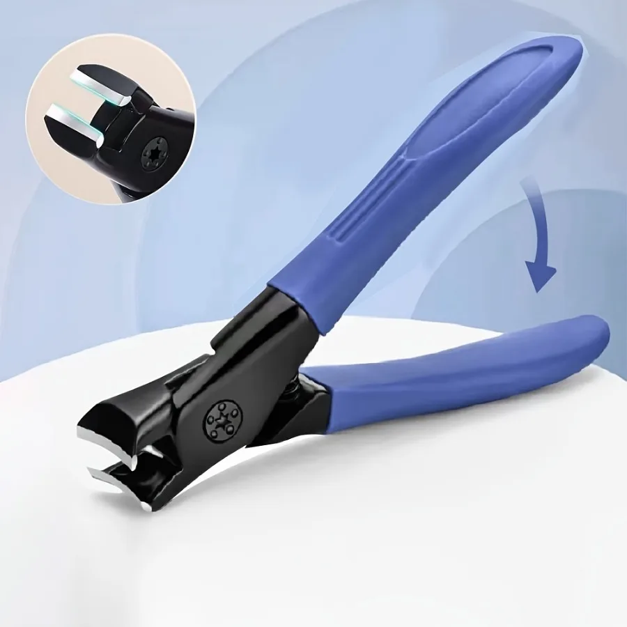 1 Piece Blue Nail Clipper, Suitable for Thick Nails, Ergonomic Handle, Foot Care Product, Effortless, Daily Essential - 5