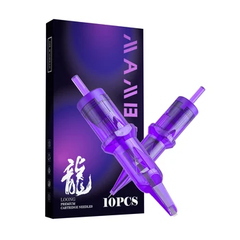 MAMBA LOONG 10 Uds cartucho agujas de tatuaje RL RS RM M1 aguja de tatuaje de seguridad esterilizada desechable para máquinas de cartuchos empuñaduras