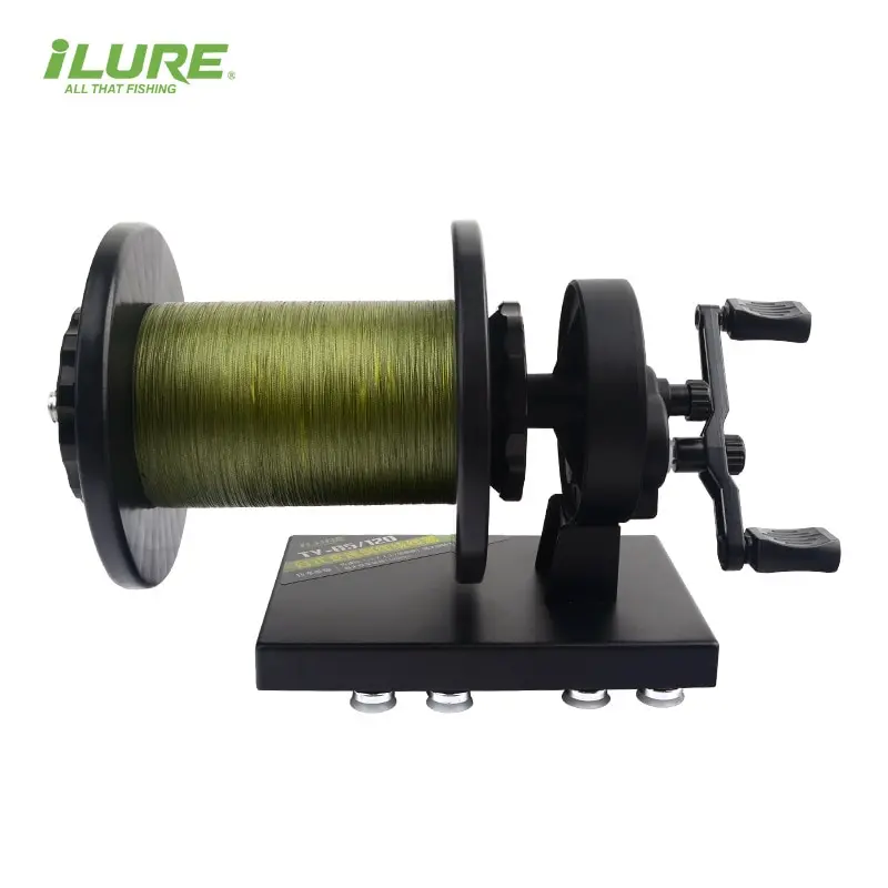 Fishing Line Winder Fishing Line Spooler Adjustable Portable Table Clamp Fishing Reel Machine Wire Winding Reclaimer Equipment