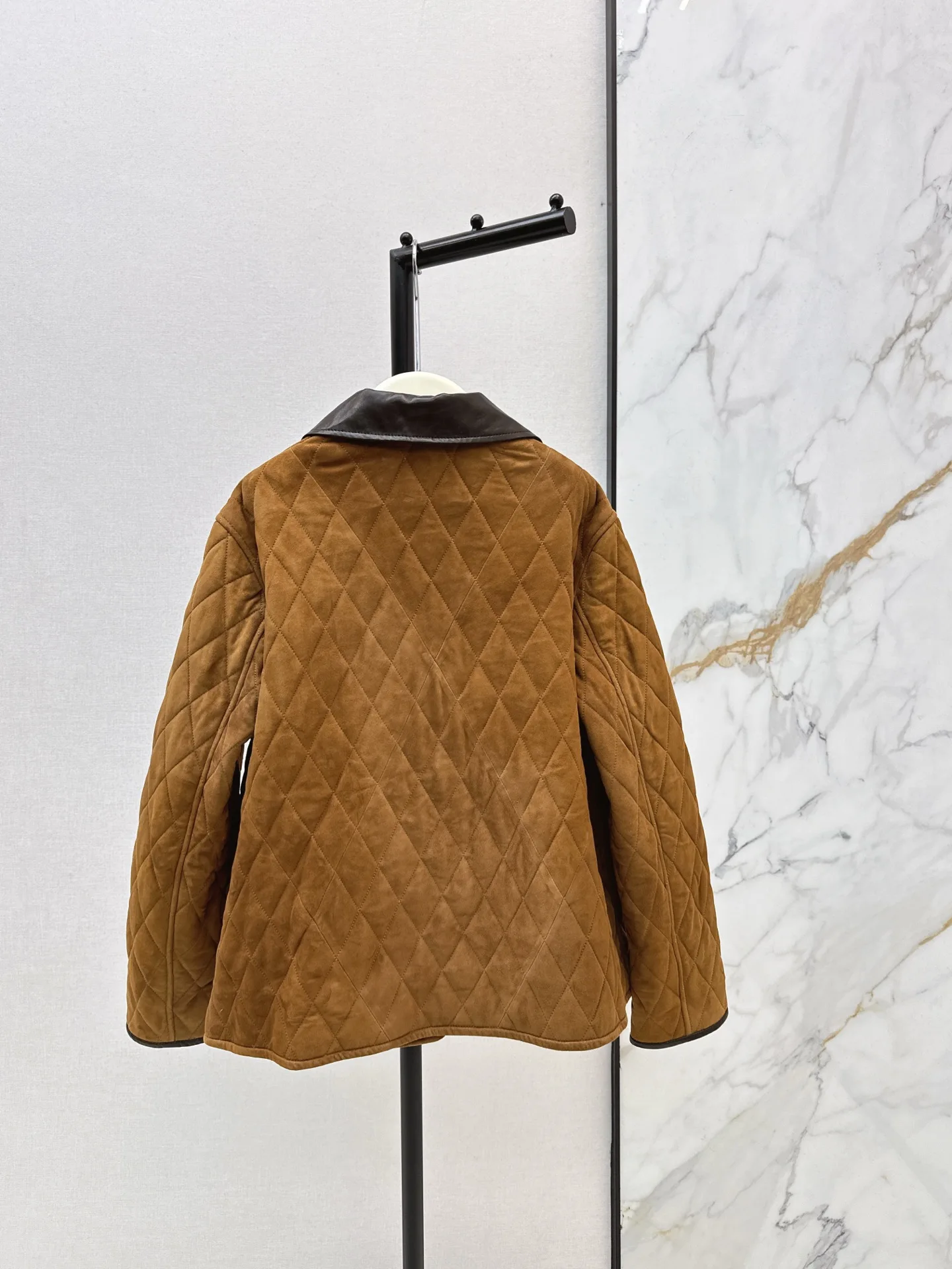 

High quality autumn and winter women's lambskin camel velvet leather jacket LH257