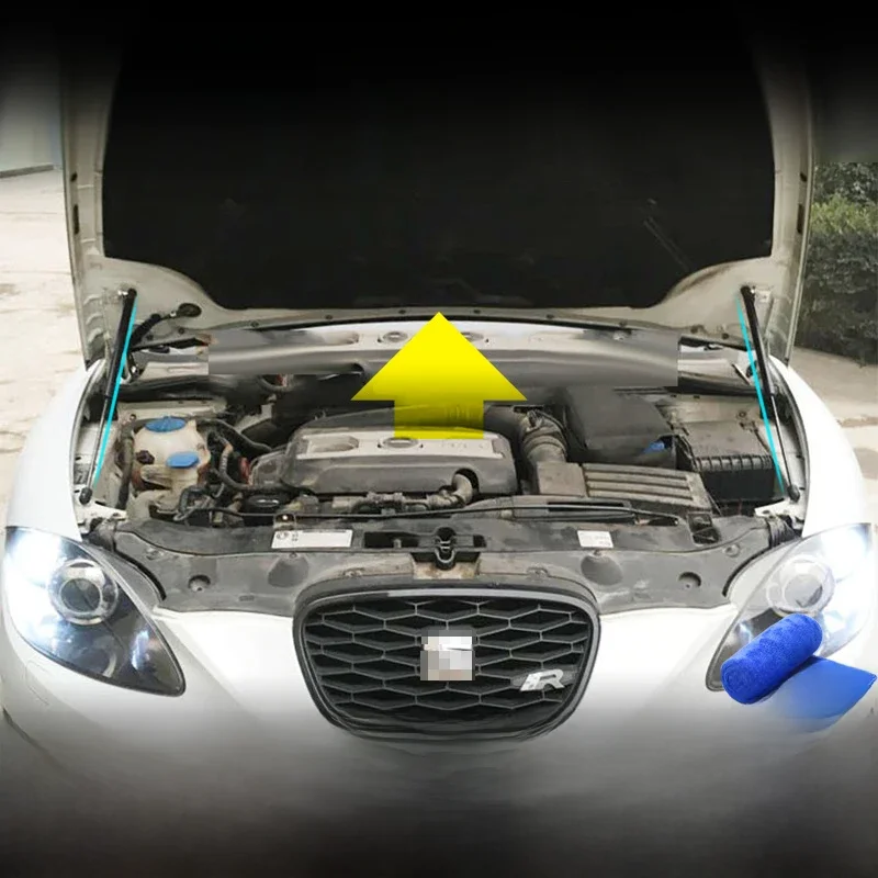 Osłona silnika samochodowego Wspornik amortyzatora hydraulicznego Drążki kolumny do Seat Leon 2005 2006 2007 2008 2009 2010 2011 2012 mk2 — zdjęcie 2