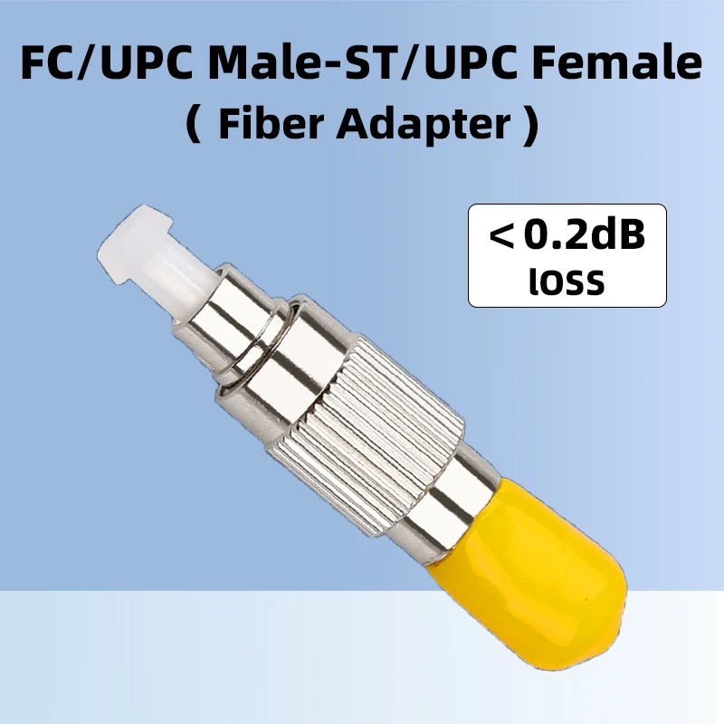 

Fiber Male To Female Adapter FC/UPC-ST/UPC Singlemode 9/125 1310 1550 Hybrid Adapter Fiber Equiment OPM VFL Jumper Connector