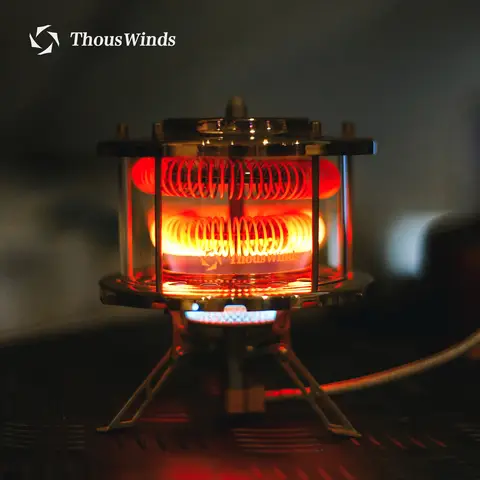 Thous Winds 야외 휴대용 난로 겨울 캠핑 가스 히터 스토브 방풍 텐트 난방 스토브
