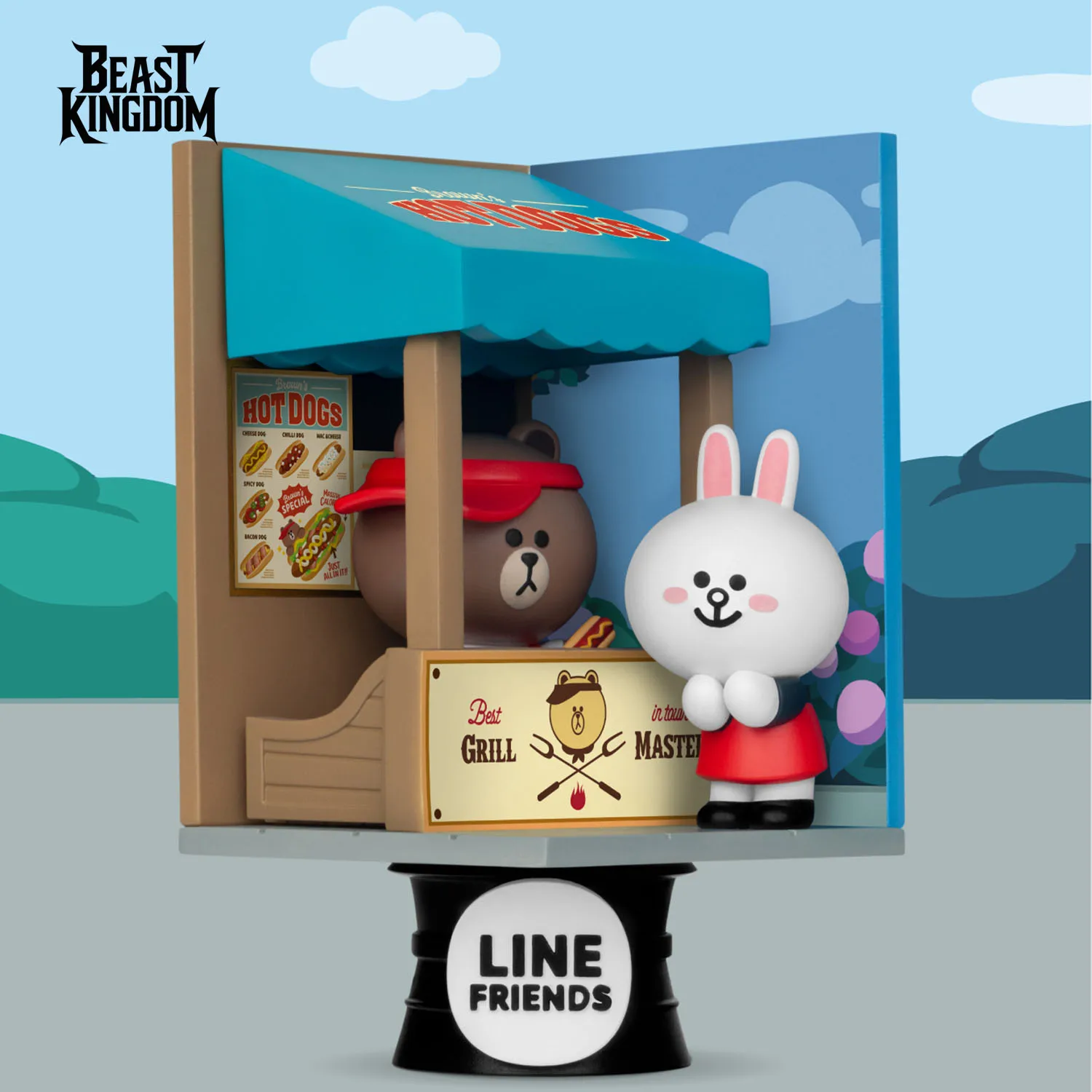 

[Beast Kingdom] DS-105 - Line Friends - Фигурка в стиле уличного торговца, коллекционная виниловая фигурка - Креативный подарок.