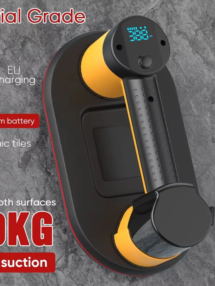 Nouveau affichage Intelligent de qualité industrielle électrique 300KG ventouse sous vide charge robuste granit carrelage verre ascenseur double moteurs