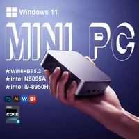 Mini PC Computer Intel Core i9-8950HK Windows 11 Pro Celeron 16GB DDR4 1TB/2TB M.2 SSD UHD Graphics PC Desktop Computers