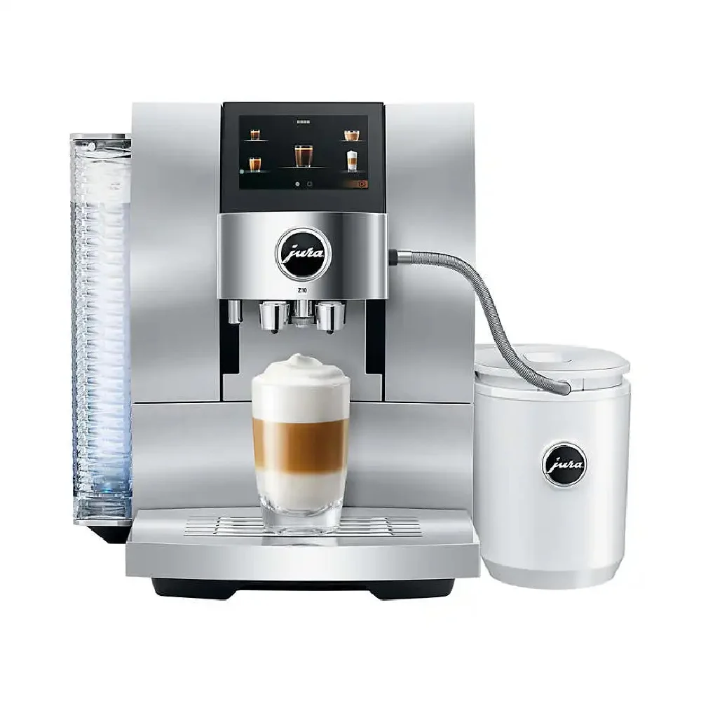 New 100% Original Z10 Fully Automatic Coffee Machine Aluminum White with Glass Milk Container OL