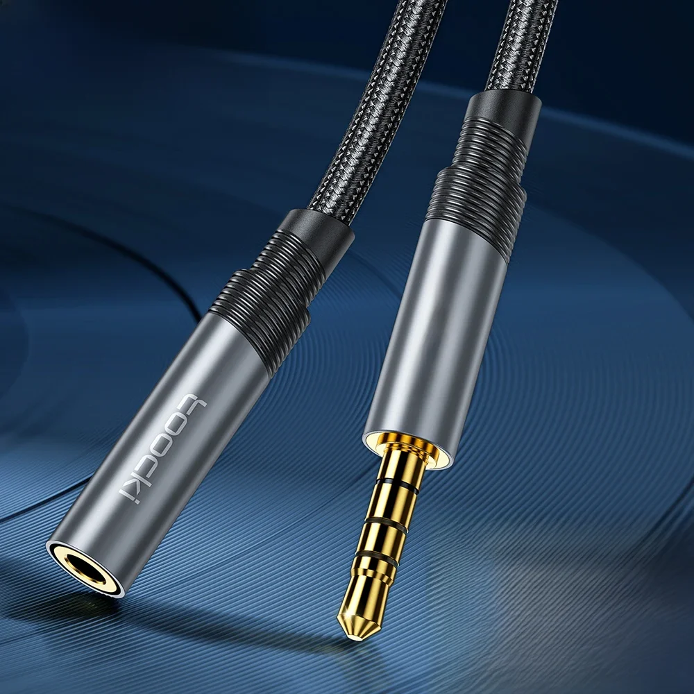 Toocki Aux Cable 3.5mm Male to Female Audio Extension Speaker Cable with Microphone For Car Headphone  For Samsung TV Box Laptop