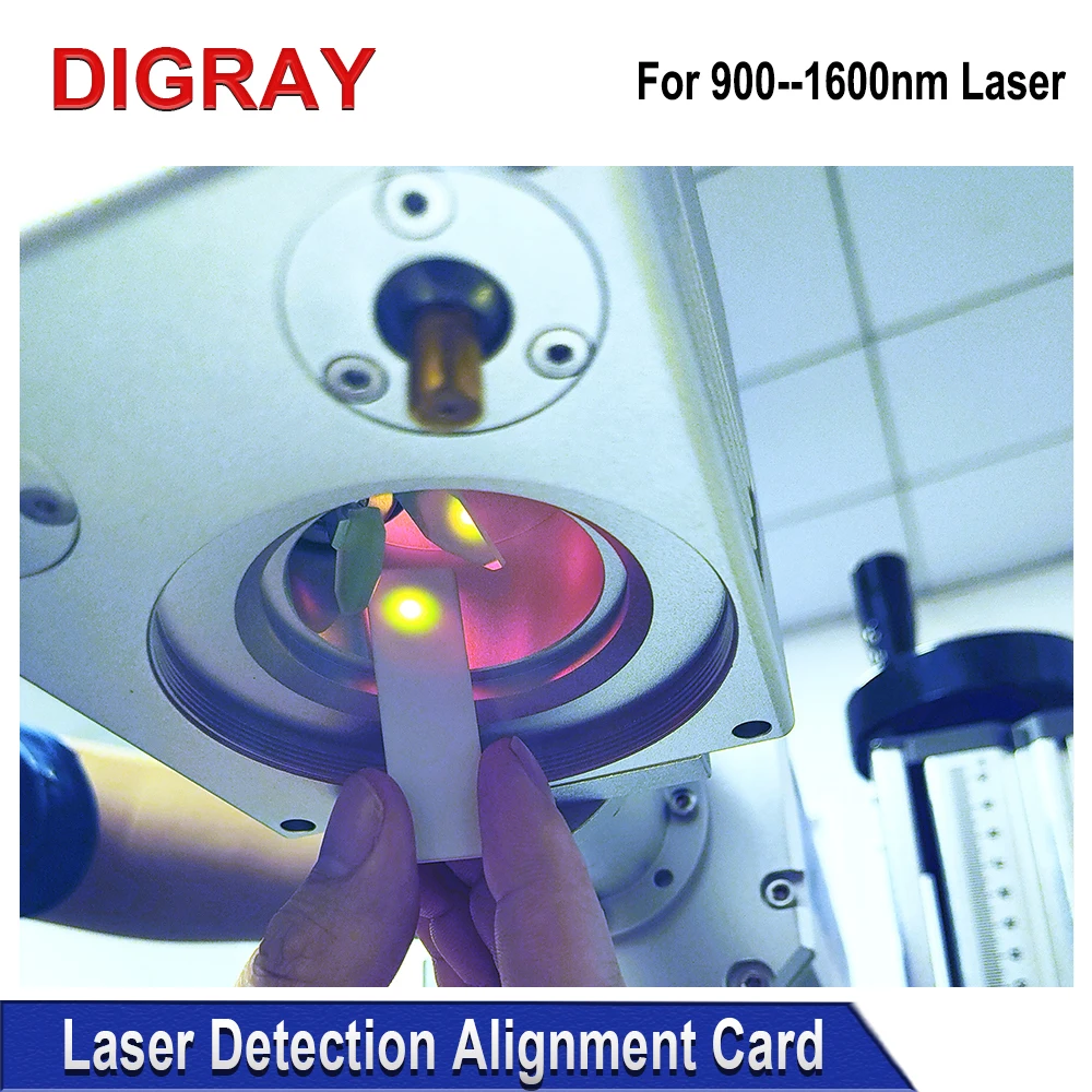 DIGRAY Fiber Laser Detection Alignment Card Infrared Dimmer Visualizer Calibrator Ceramic Plate For 900-1600nm Laser