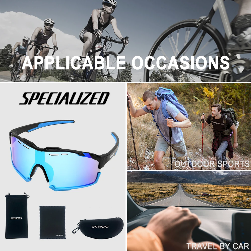 Photochromic Sunglasses Men\'s Women Sports Cycling Glasses Road Running Goggles MTB Bike Bicycle Mtb Eyewear For Driving